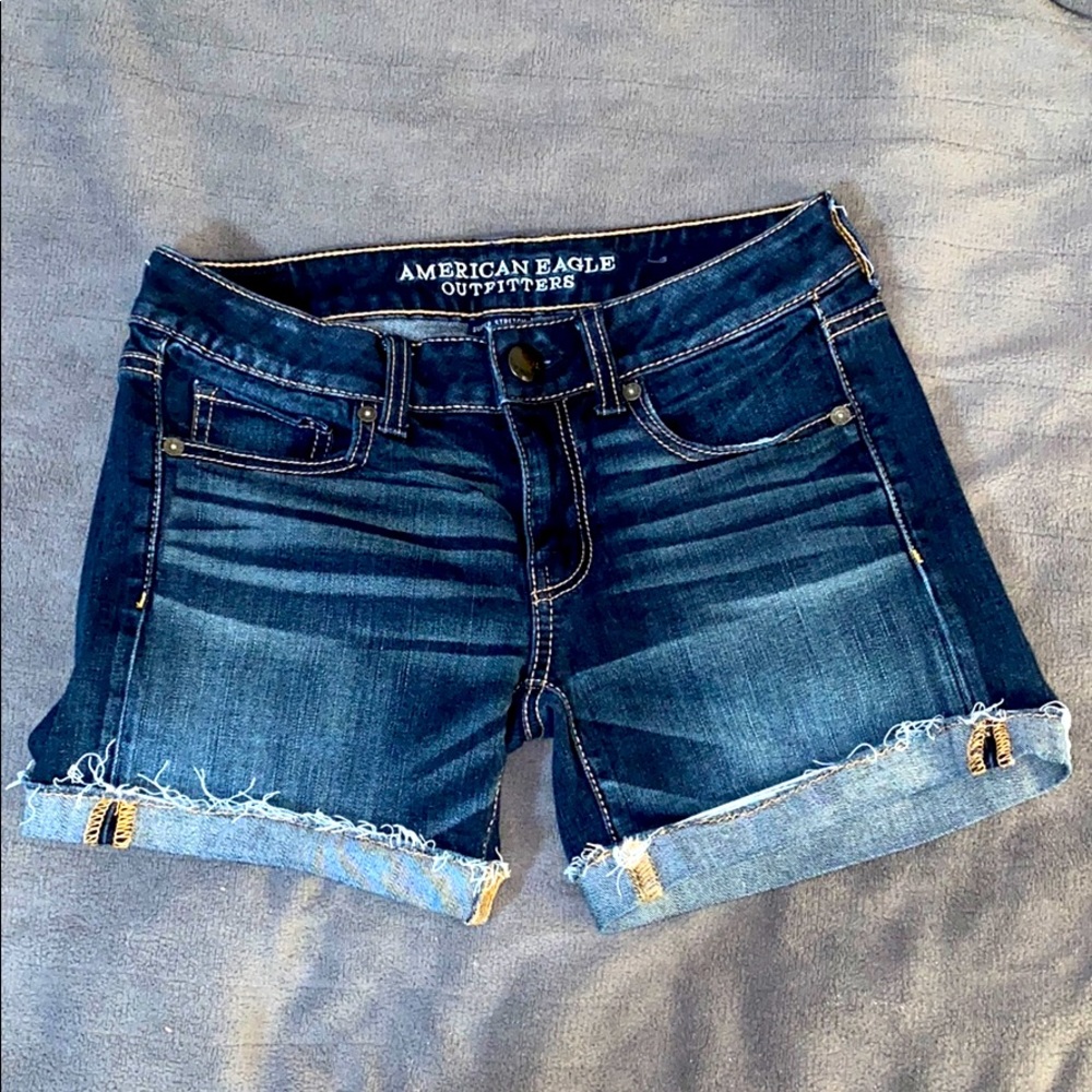 Denim MIDI Shorts